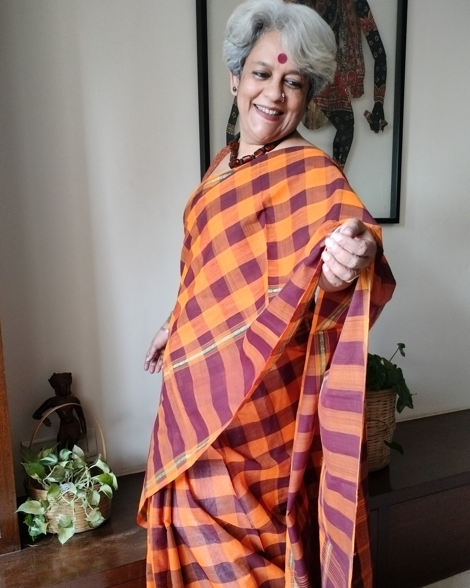 Kandangi cotton saree from Chettinad - Image 2