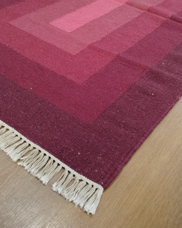 Mirzapur Flatweave Cotton Dhurrie (5 x 3 ft) - Image 2