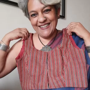 Ajrakh Ready-made Sleeveless Blouse