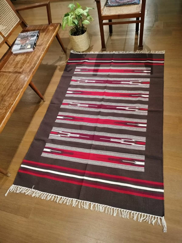 Cotton Dhurrie from Warangal (6 x 4 ft)