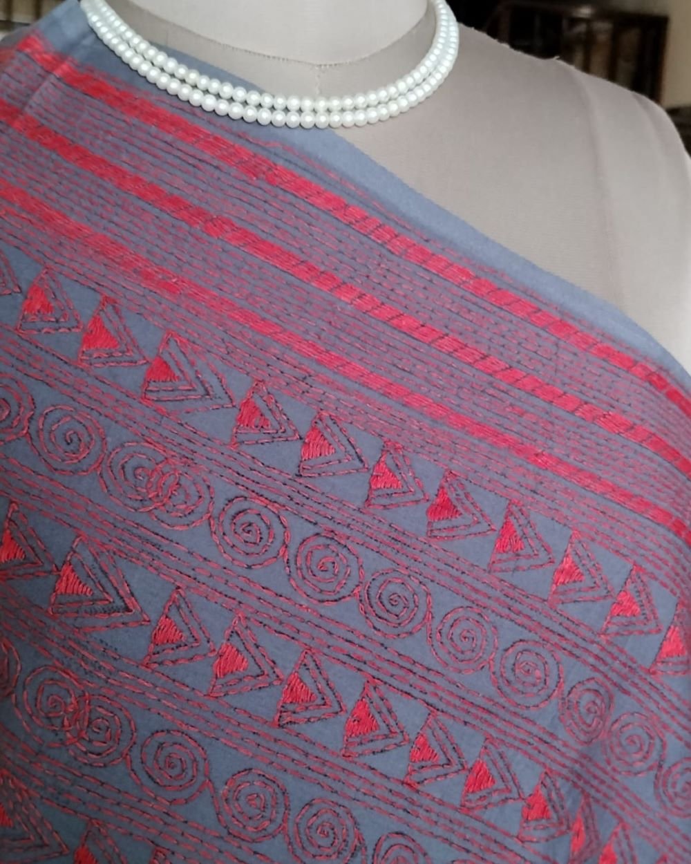 Pure Cotton Kantha Dupatta - Image 6