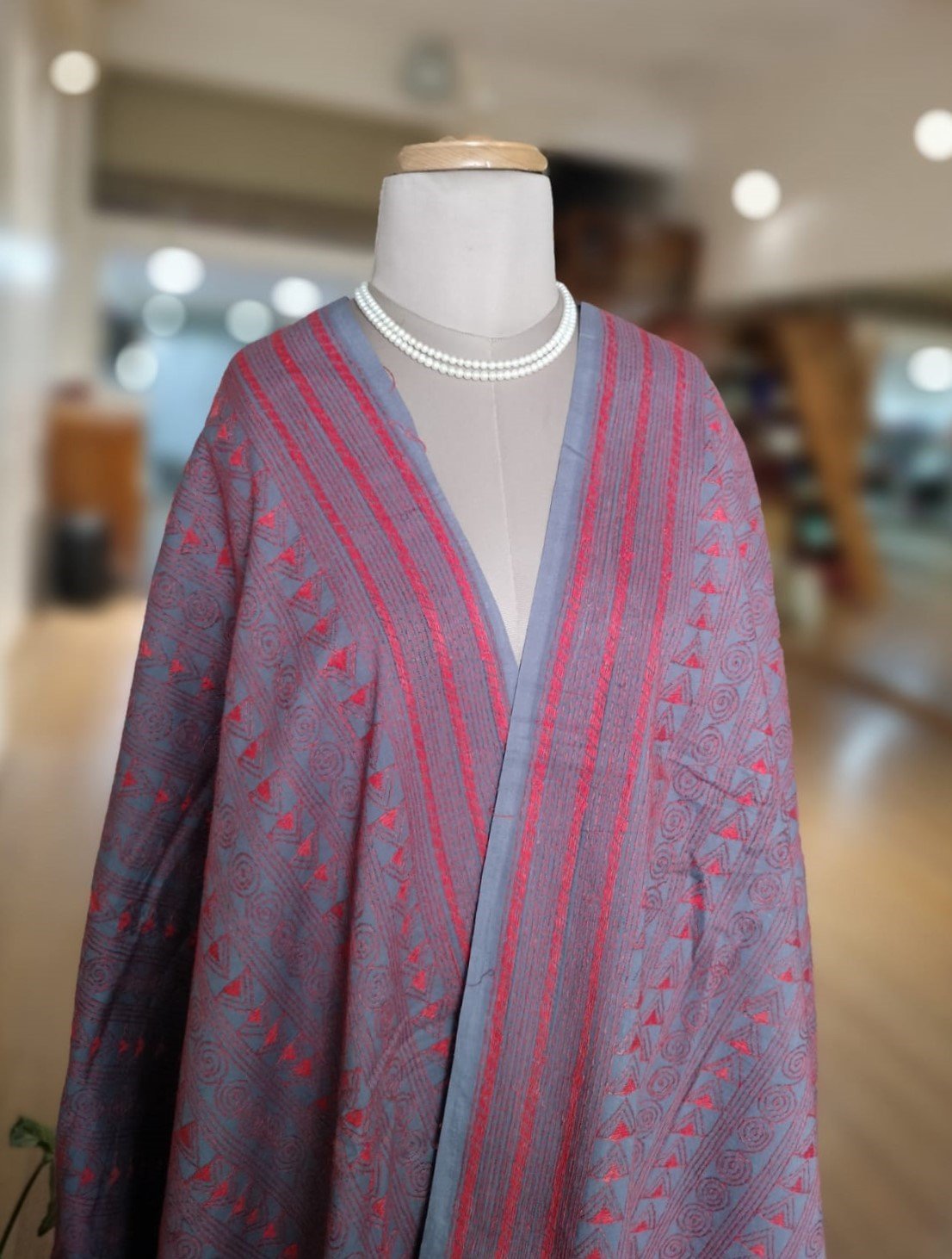 Pure Cotton Kantha Dupatta - Image 3