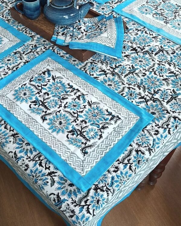 Blue Dining Table Set