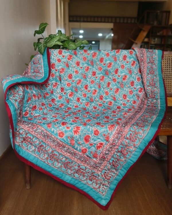 Handblock Print Reversible Double Razai - (HPRR0001)