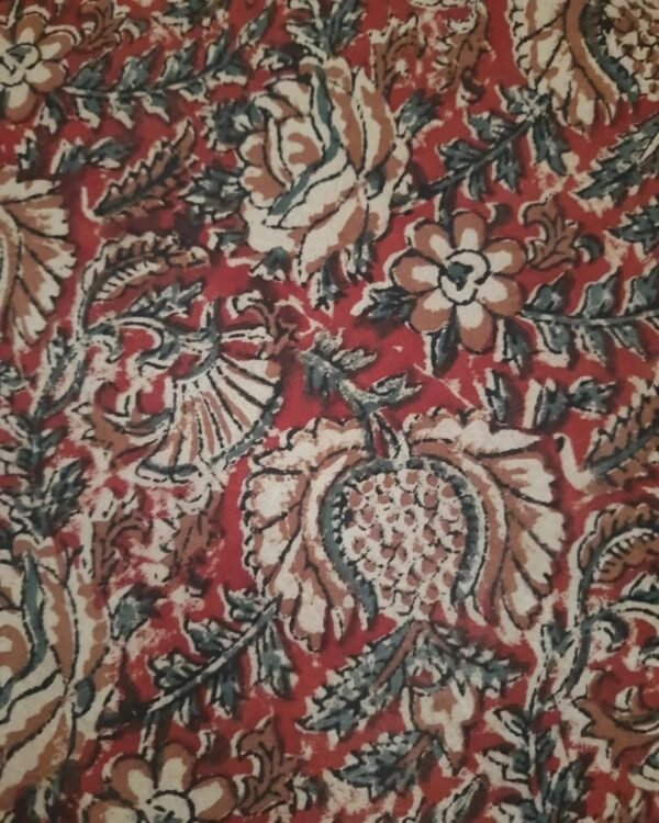 Natural Dyes Double Bedsheet in Handblock  (NDHB0003) - Image 4
