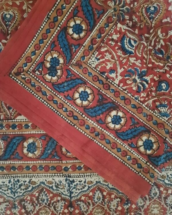 Natural Dyes Double Bedsheet in Handblock  (NDHB0002) - Image 2