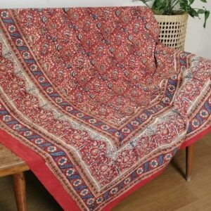 Natural Dyes Double Bedsheet in Handblock  (NDHB0002)