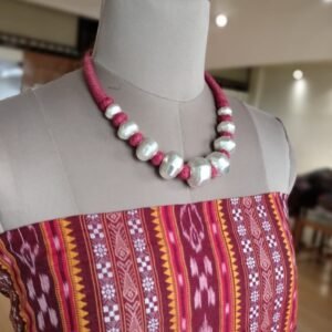 Patua Silver Choker - Pink