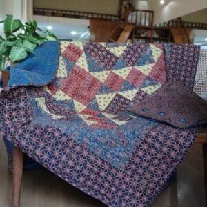 Patchwork Two-Layer Ajrakh Quilt (Godhri) - (APDG0001)