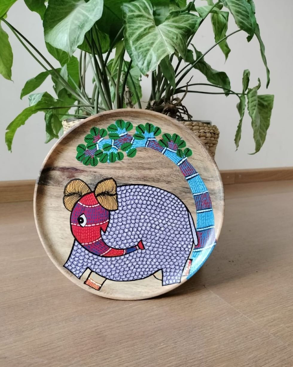 Gond Wooden Wall Plate - (GOND0001)