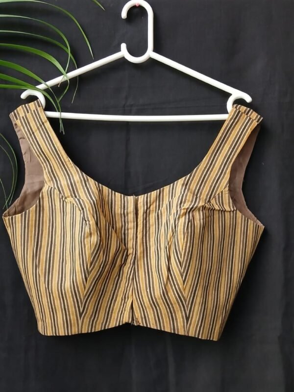 Ajrakh Ready-made Sleeveless Blouse - (ASRB0009) - Image 2