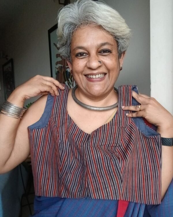 Ajrakh Ready-made Sleeveless Blouse - (ASRB0002)