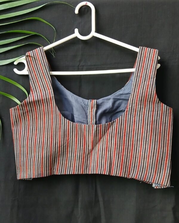Ajrakh Ready-made Sleeveless Blouse - (ASRB0002) - Image 3