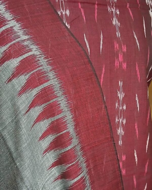 Cotton Salwar Set (3-piece) in Odisha Ikat -  (IOCS0011) - Image 2