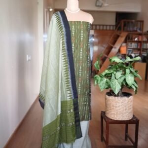 Cotton Salwar Set (3-piece) in Odisha Ikat - (IOCS0014)