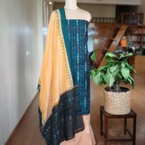 Cotton Salwar Set (3-piece) in Odisha Ikat - (IOCS0015)