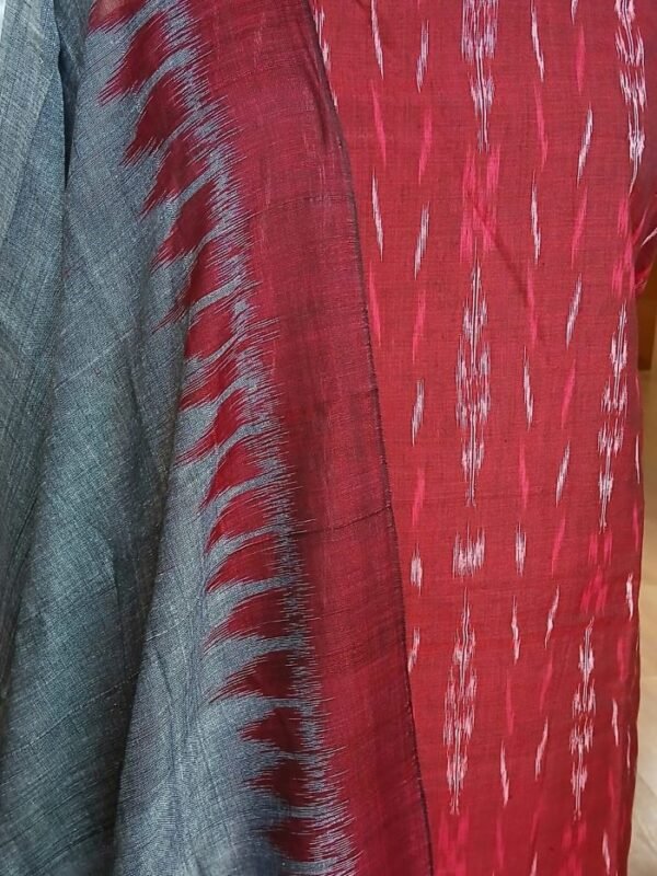 Cotton Salwar Set (3-piece) in Odisha Ikat - (IOCS0017) - Image 2