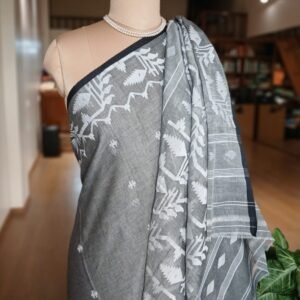 Handweave Jamdani Cotton Saree - (JCHS0014)