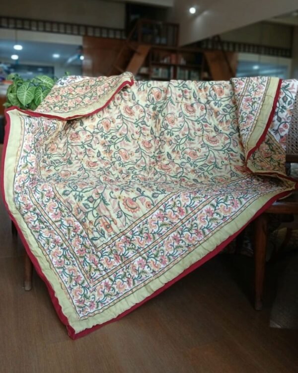 Handblock Print Reversible Double Razai – (HPRR0005)