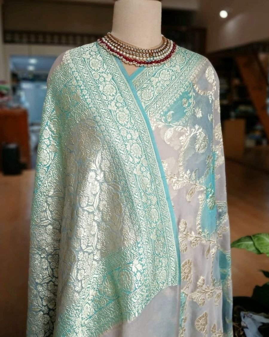 Banarasi Georgette Silk Saree - (GBSS0001) - Image 2