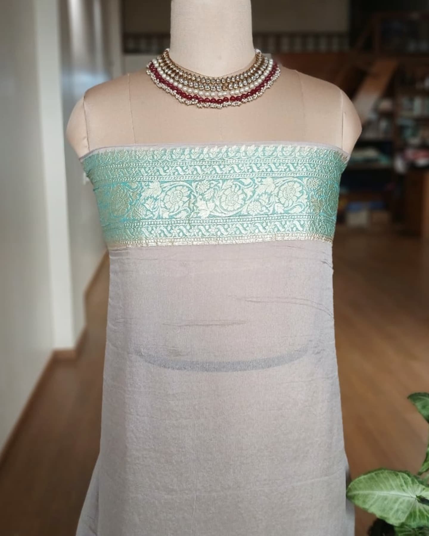 Banarasi Georgette Silk Saree - (GBSS0001) - Image 7