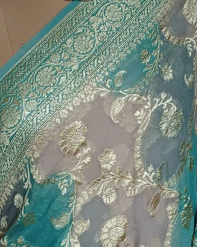 Banarasi Georgette Silk Saree - (GBSS0001) - Image 3