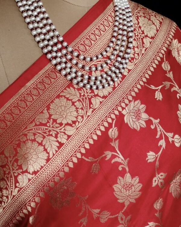 Banarasi Jungla Katan Silk Saree -  (BJKS0003) - Image 5