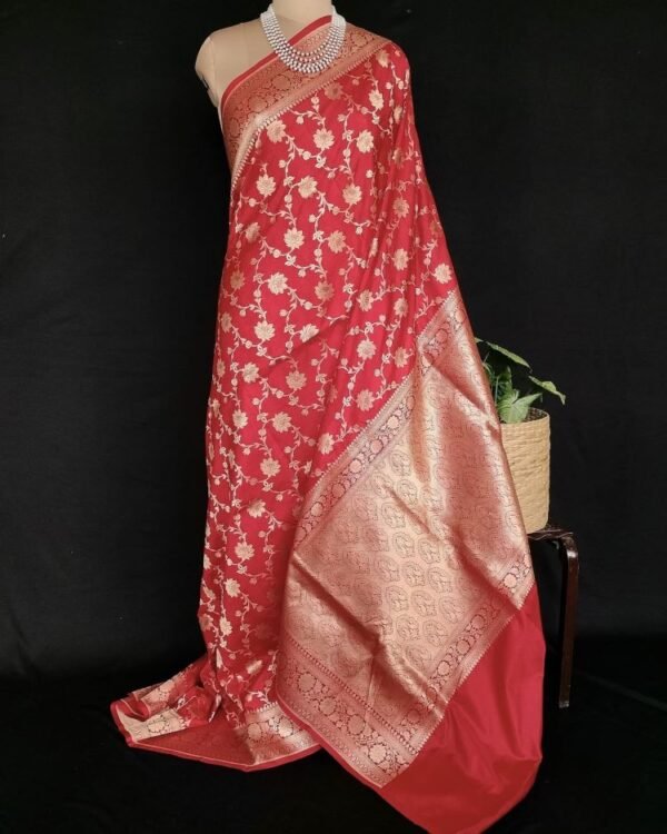 Banarasi Jungla Katan Silk Saree -  (BJKS0003) - Image 2