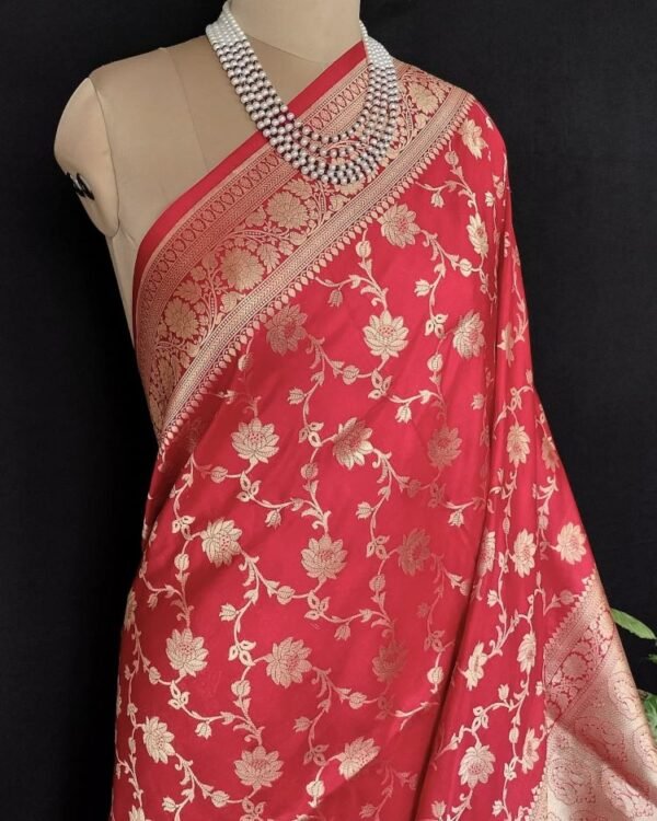 Banarasi Jungla Katan Silk Saree -  (BJKS0003) - Image 4