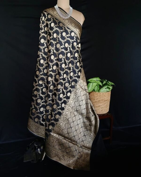 Banarasi Jungla Katan Silk Saree -  (BJKS0001) - Image 7