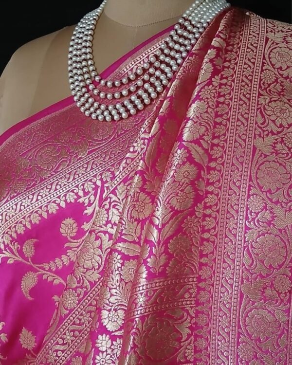 Banarasi Jungla Katan Silk Saree – (BJKS0006) - Image 5