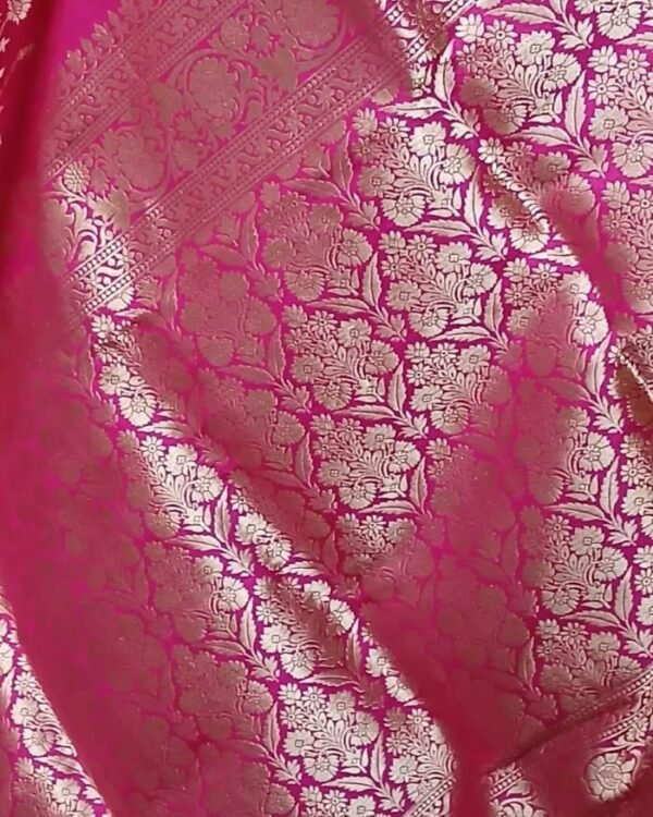 Banarasi Jungla Katan Silk Saree – (BJKS0006) - Image 6