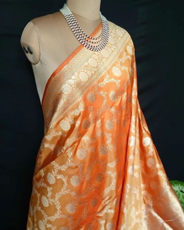 Banarasi Jungla Katan Silk Saree – (BJKS0004) - Image 3