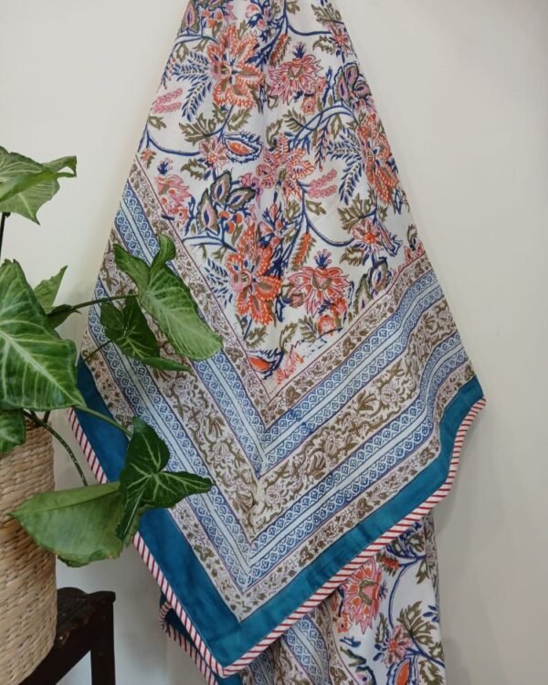 Reversible Soft Single Dohar in Mul Cotton - (MCSD1005) - Image 3