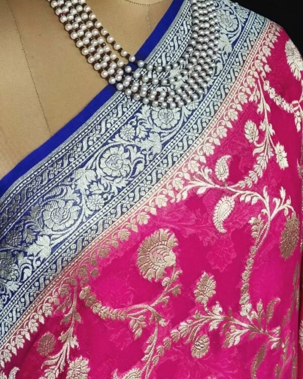 Banarasi Georgette Silk Saree – (GBSS0002) - Image 5