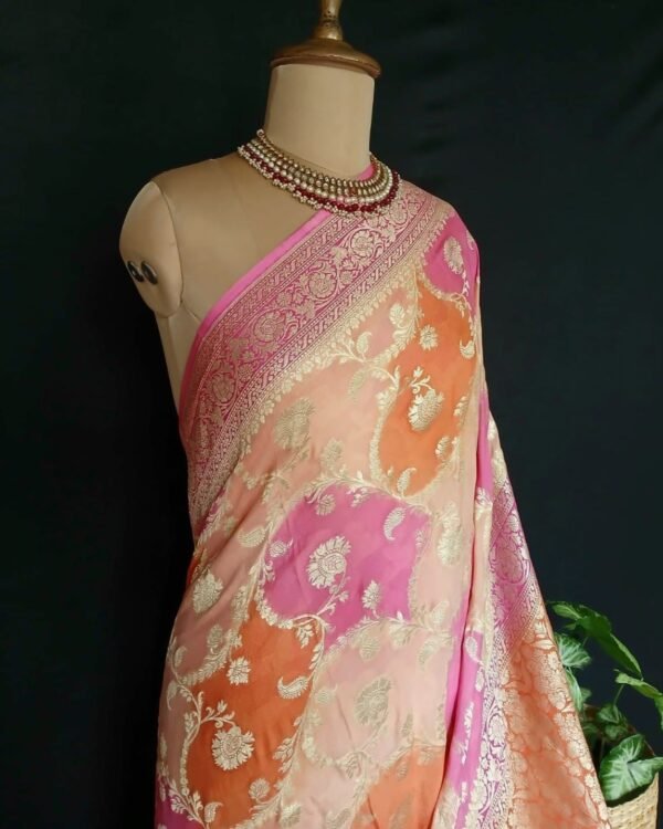 Banarasi Georgette Silk Saree - (GBSS0004) - Image 3