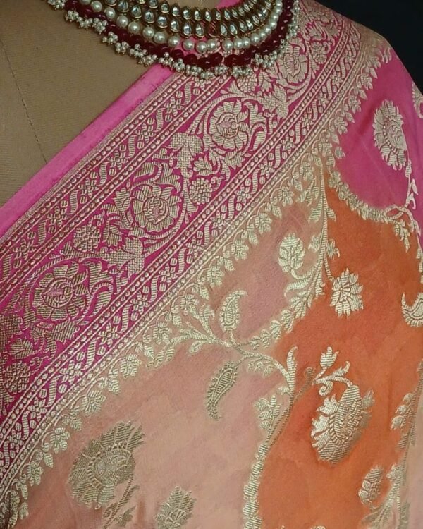 Banarasi Georgette Silk Saree - (GBSS0004) - Image 6