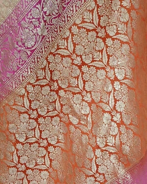 Banarasi Georgette Silk Saree - (GBSS0004) - Image 9