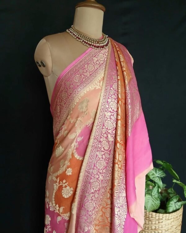Banarasi Georgette Silk Saree - (GBSS0004) - Image 4