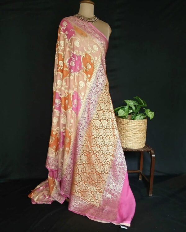 Banarasi Georgette Silk Saree - (GBSS0004) - Image 7