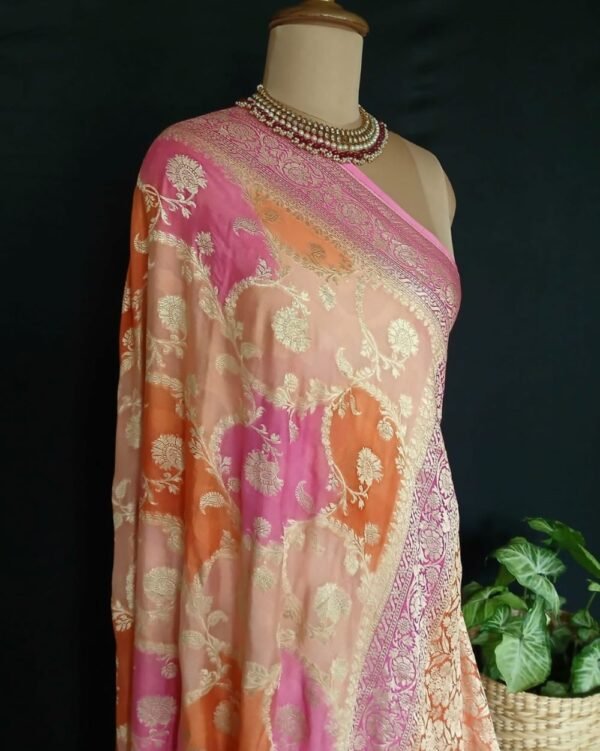 Banarasi Georgette Silk Saree - (GBSS0004) - Image 8