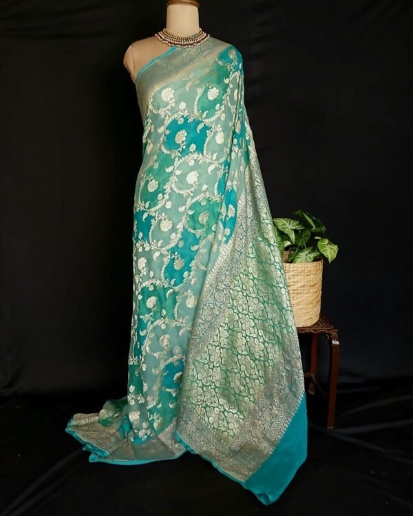 Banarasi Georgette Silk Saree – (GBSS0003) - Image 2