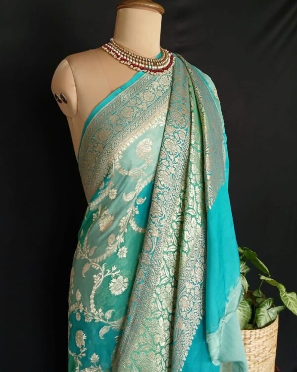 Banarasi Georgette Silk Saree – (GBSS0003) - Image 4