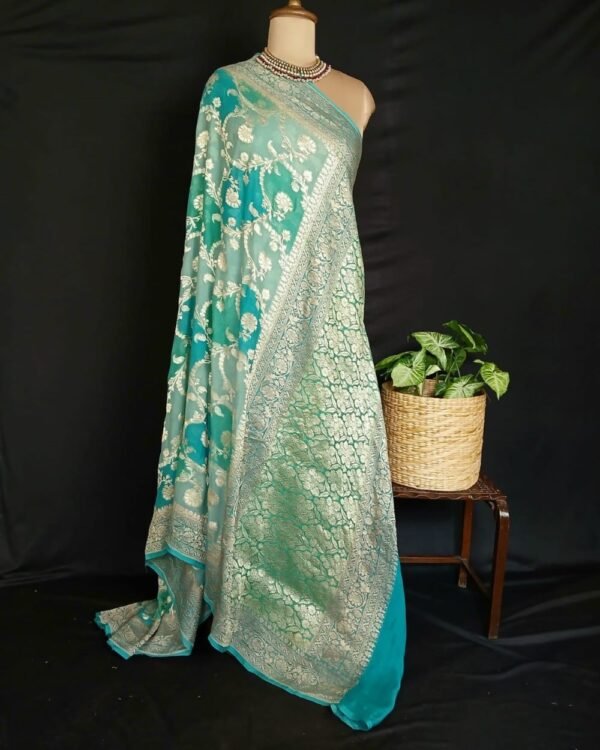 Banarasi Georgette Silk Saree – (GBSS0003) - Image 7