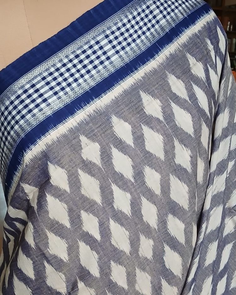Nuapatna Single Ikat Saree (NSIS0007) - Image 3