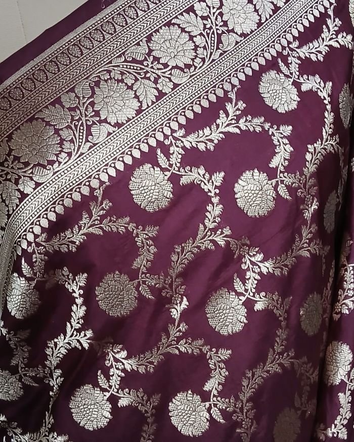 Banarasi Jungla Katan Silk Saree – (BJKS0005) - Image 3