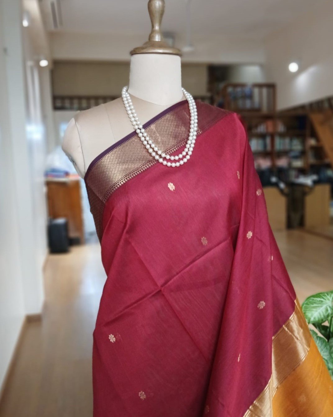 Maheshwari Silk Cotton Saree – (MSCS1008) - Image 2