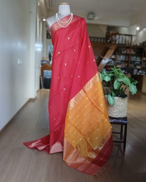 Maheshwari Silk Cotton Saree - (MSCS1001)