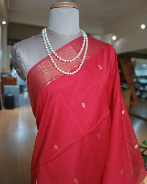 Maheshwari Silk Cotton Saree - (MSCS1001) - Image 2