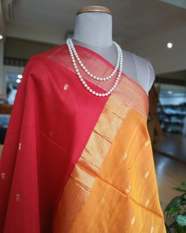 Maheshwari Silk Cotton Saree - (MSCS1001) - Image 4